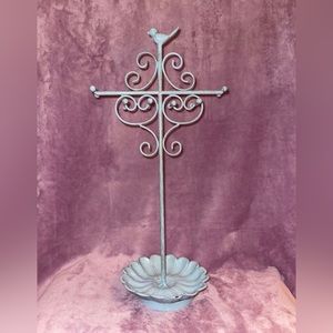 Vintage Baby Blue Bird Jewelry Tree